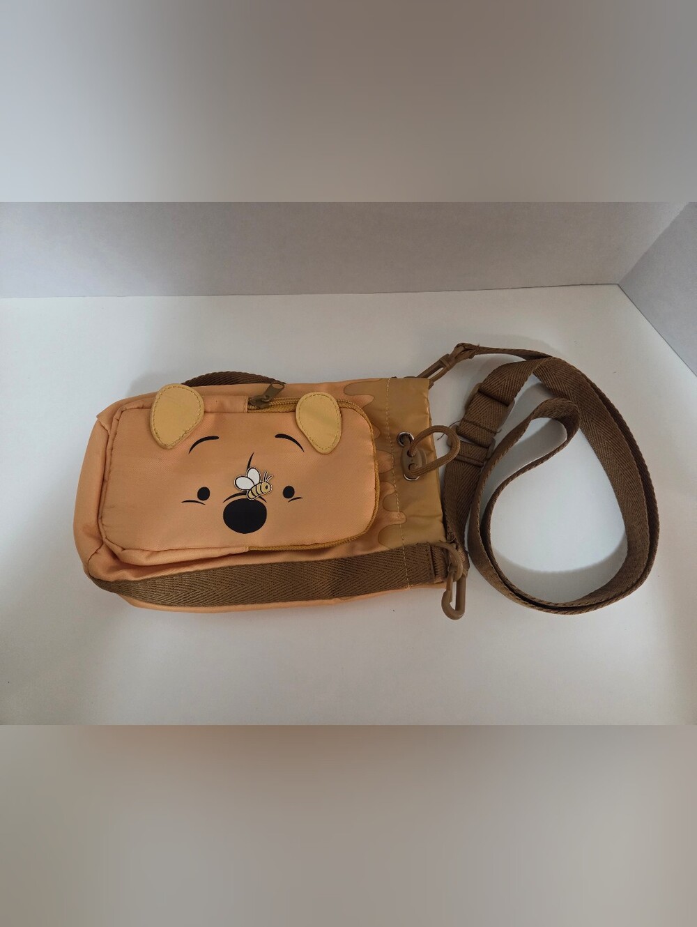 Bioworld Disney Winnie The Pooh Water Bottle Sling Cross Body Bag